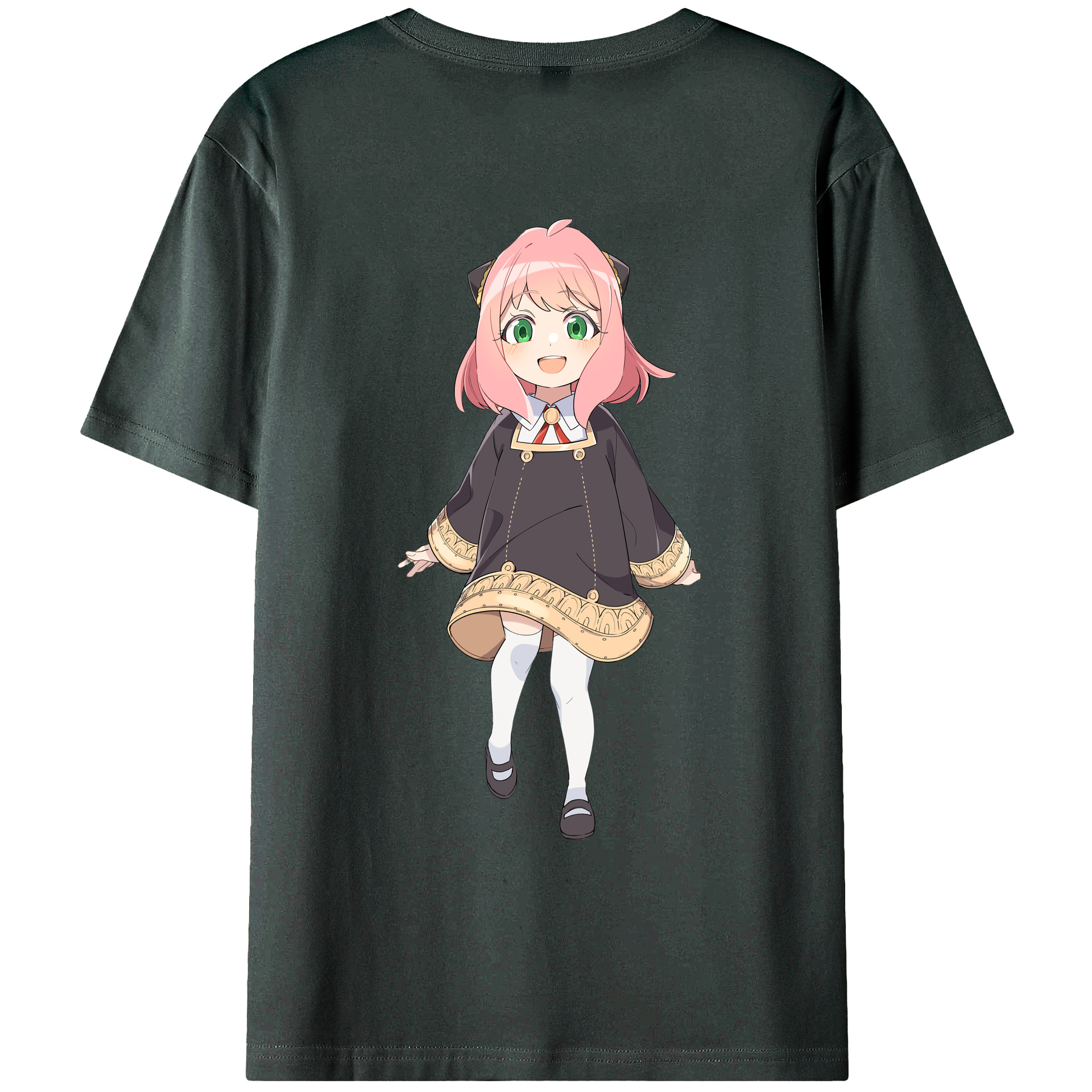 （画像用） SPY×FAMILY间谍家家酒 綿100％ メンズ半袖Tシャツ（バックプリント） 通気性
